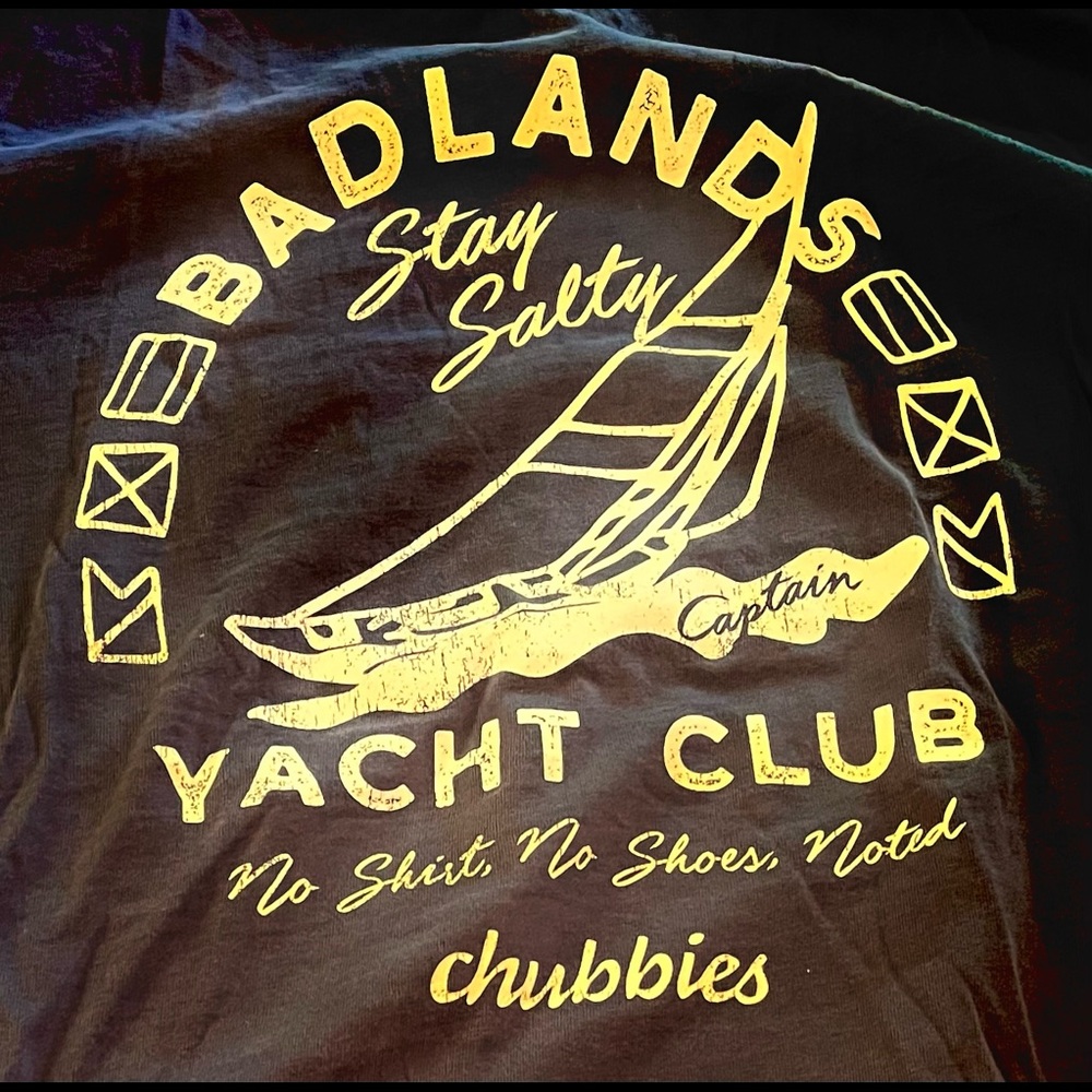Chubbies navy blue t-shirt Size XL. NEW WITH TAGS.